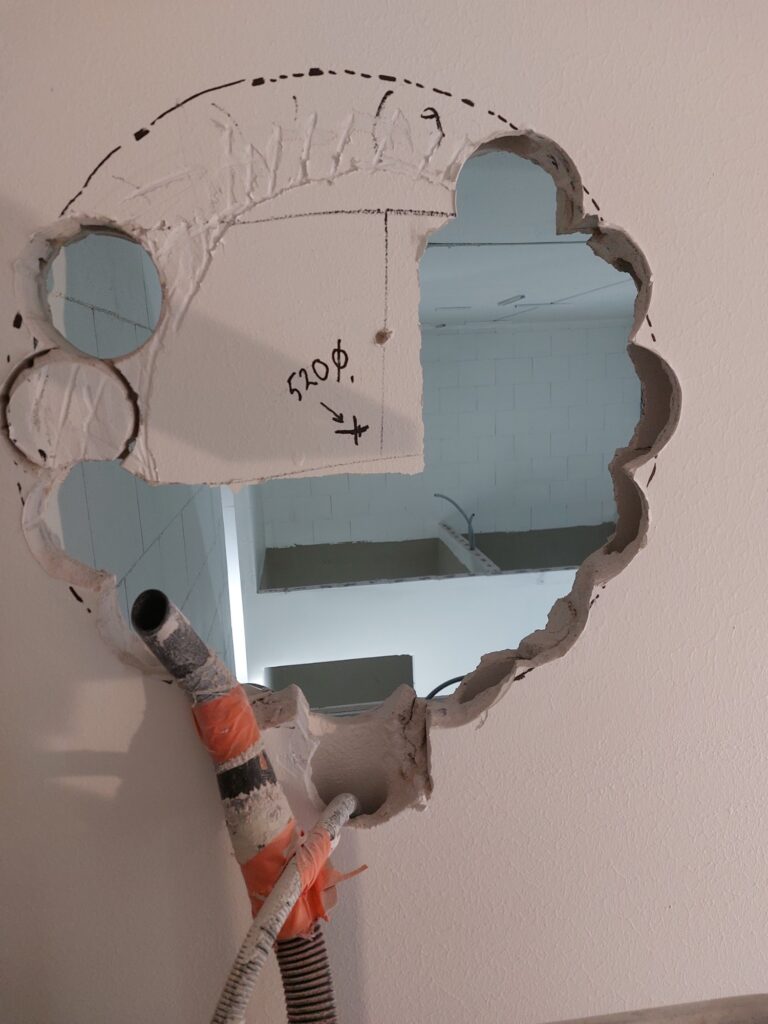 Ketjuporaus Ø 520 mm aukkoon